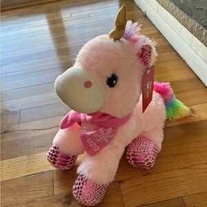 Pink Plush Unicorn Toy